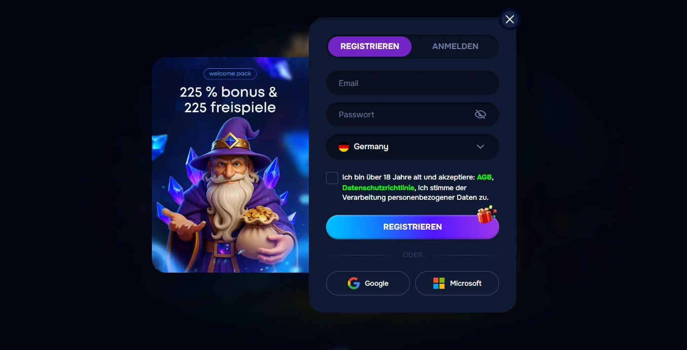 wizardo casino registrieren